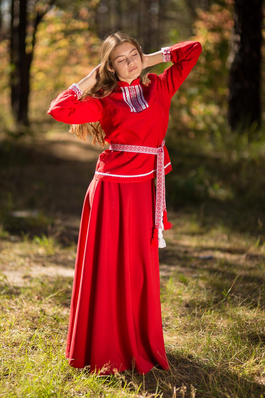 Underwear Women in Slavic costumes in Napeydo